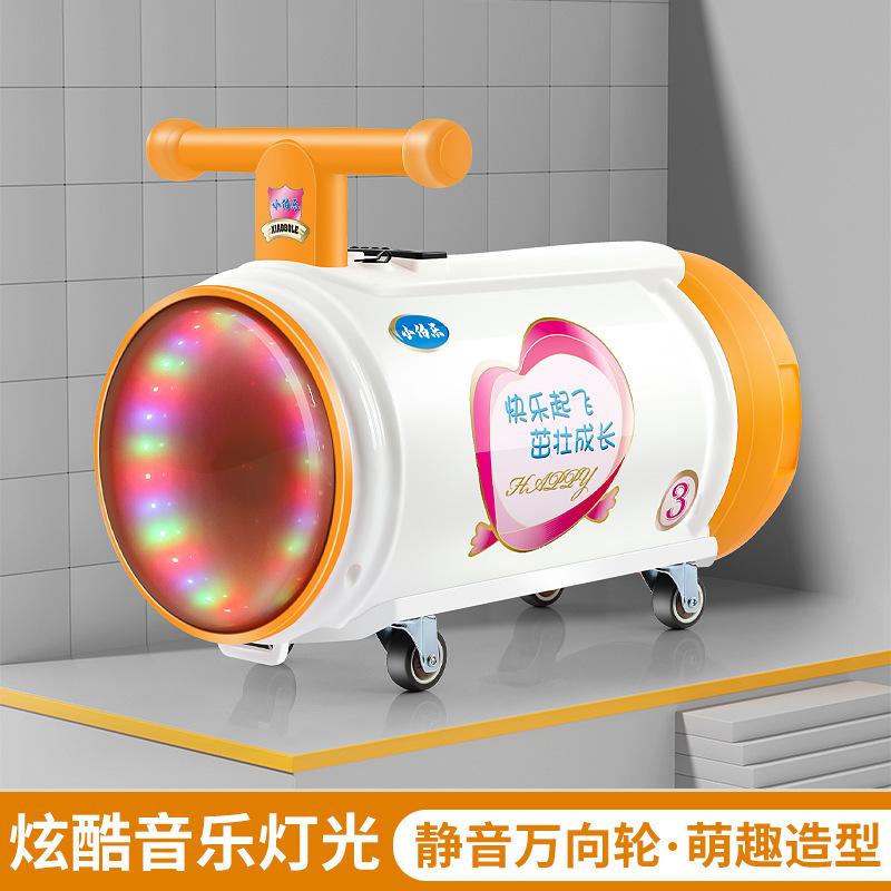 children's peanut car cola cans scooter baby swing car same style sitting walker mute new