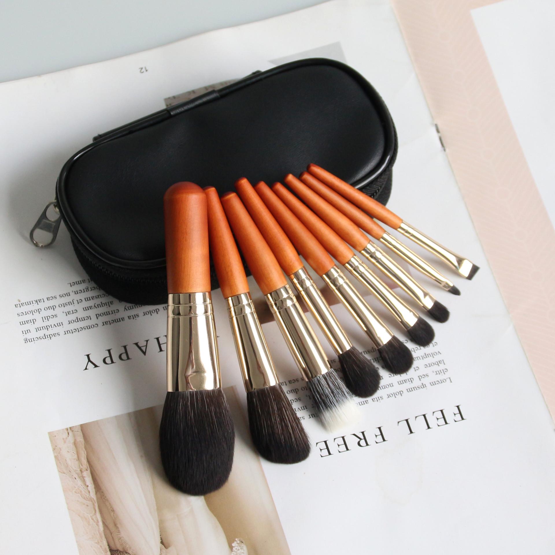 new 9 mini makeup brushes super soft loose powder brush portable travel mini makeup brush makeup tools