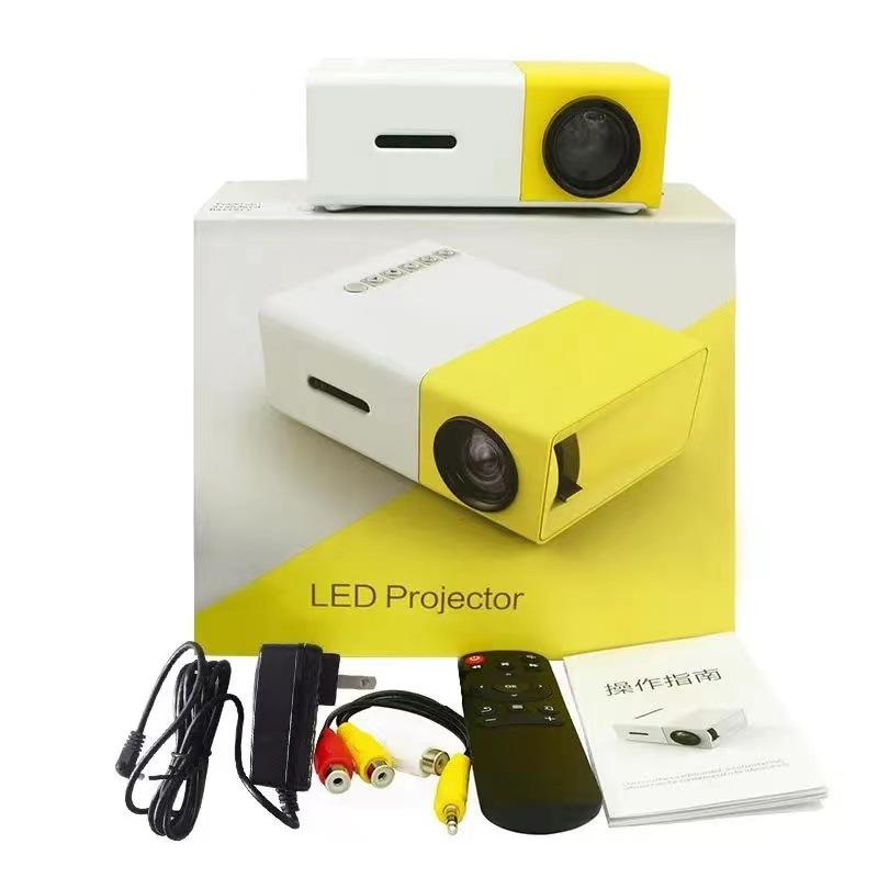 cross-border hot selling yg300 household desk projector led entertainment 1080 hd projector direct sales