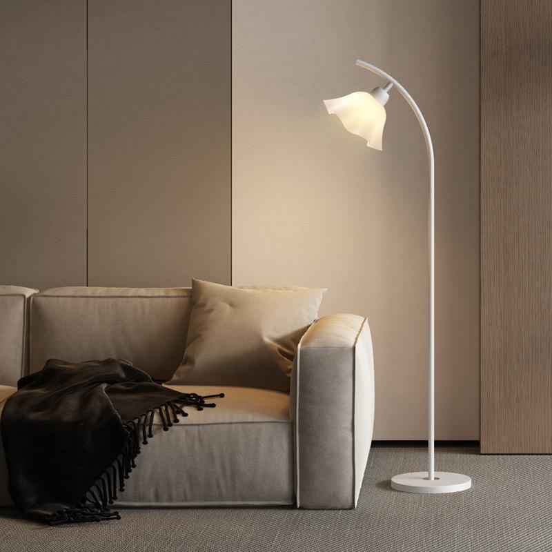 Cream Style Floor Lamp Living Room Sofa Side Decorative Lamp Bedroom Bedside Lamp Study Vertical Table Lamp Petal Ceiling Lamp