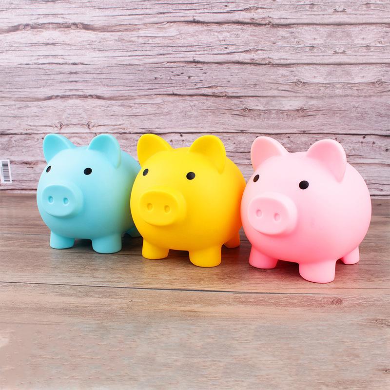 cute cartoon vinyl pig coin bank children can't break savings bank piggy bank birthday gift business gift