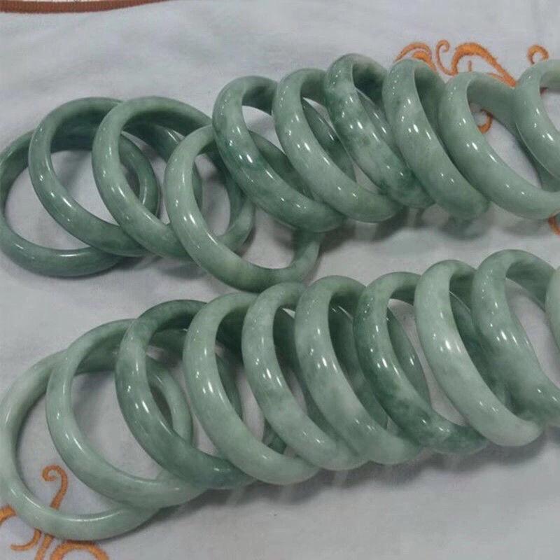 Jade Bracelet Floating Flowers Dark Green Light Green Random Jade Bracelet Guizhou Cui Jade Bracelet Counter Gift High Ice Bright Jade