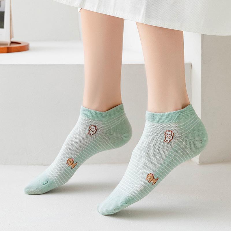 socks women's socks lightweight summer mesh breathable blue color cute low cut socks ankle socks women's socks wholesale