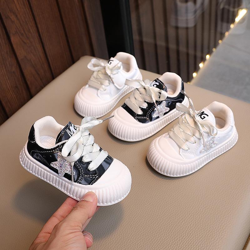 a little kids' shoes 2024 girl infant toddler shoes baby shoes boy's casual shoes spring and autumn children's board shoes