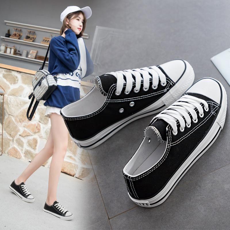 classic women's shoes canvas shoes female students korean style white shoes 2024 men's shoes casual pumps elder kids canvas shoes