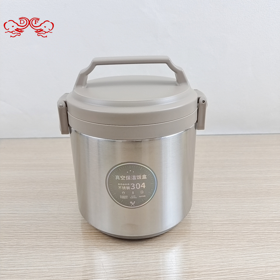 DF99236 vacuum insulated lunch box, multi-layer lunch box for office workers, student-specific insulated bucket, pot carrying lunch box, DF TRADINGHOUSE details Picture