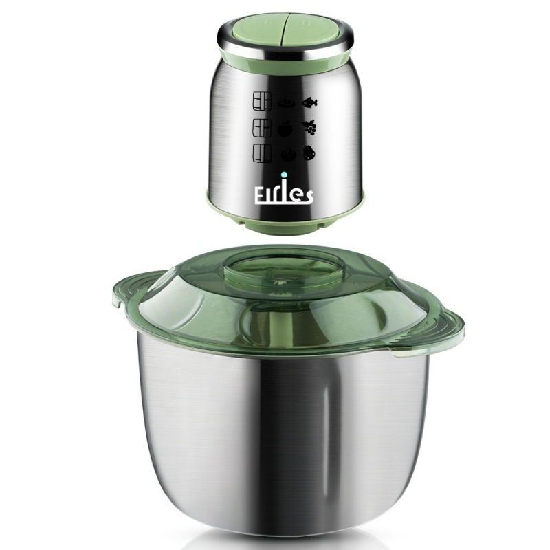 Cross-border manufacturer stainless steel electric meat grinder, filling, vegetable and meat mincing machine, household dual-speed food processor details Picture