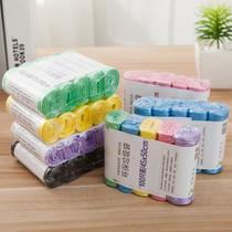 thickened point break garbage bag disposable plastic bag kitchen color medium garbage bag packaging random 5 rolls