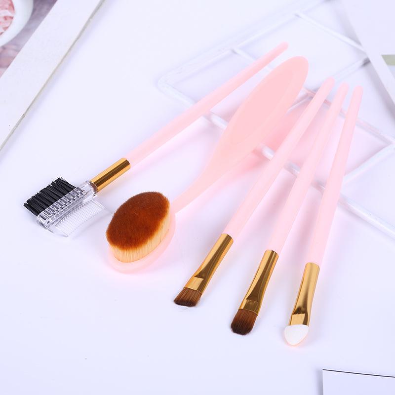 factory direct supply new no. 4 toothbrush type five artificial fiber makeup brushes suit multi-functional beauty kits suit