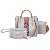 Handbag Ribbon Bucket Bag Female Ladies Bag Shoulder Handbag Four-Piece Set Bag Set Bags