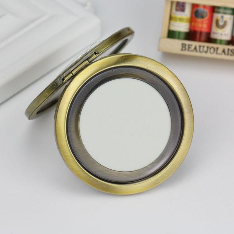 manufacturer direct selling new silver makeup mirror base handmade mirror embryo diy makeup mirror blank small mirror wholesale