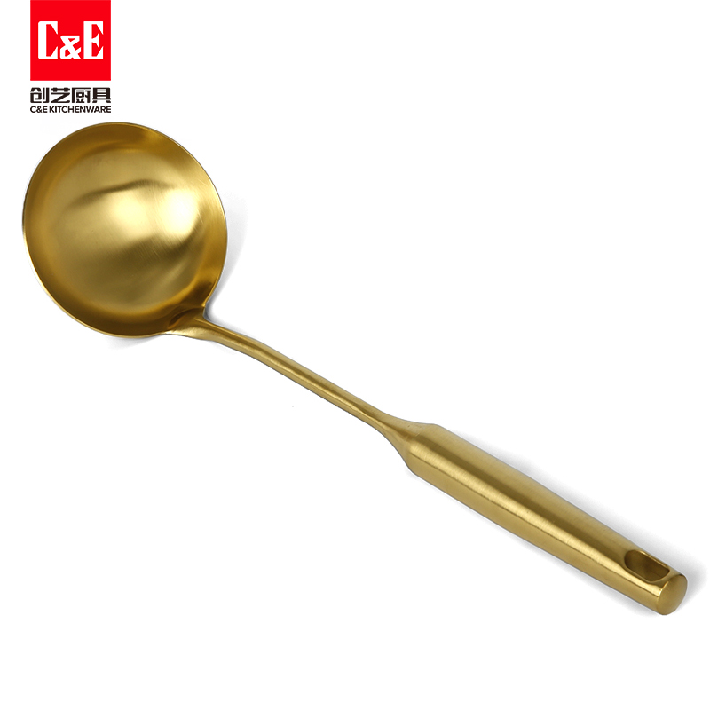 C&E Creative Stainless Steel new light luxury soup spoons, stir-frying spatulas, kitchenware for home use pic 9