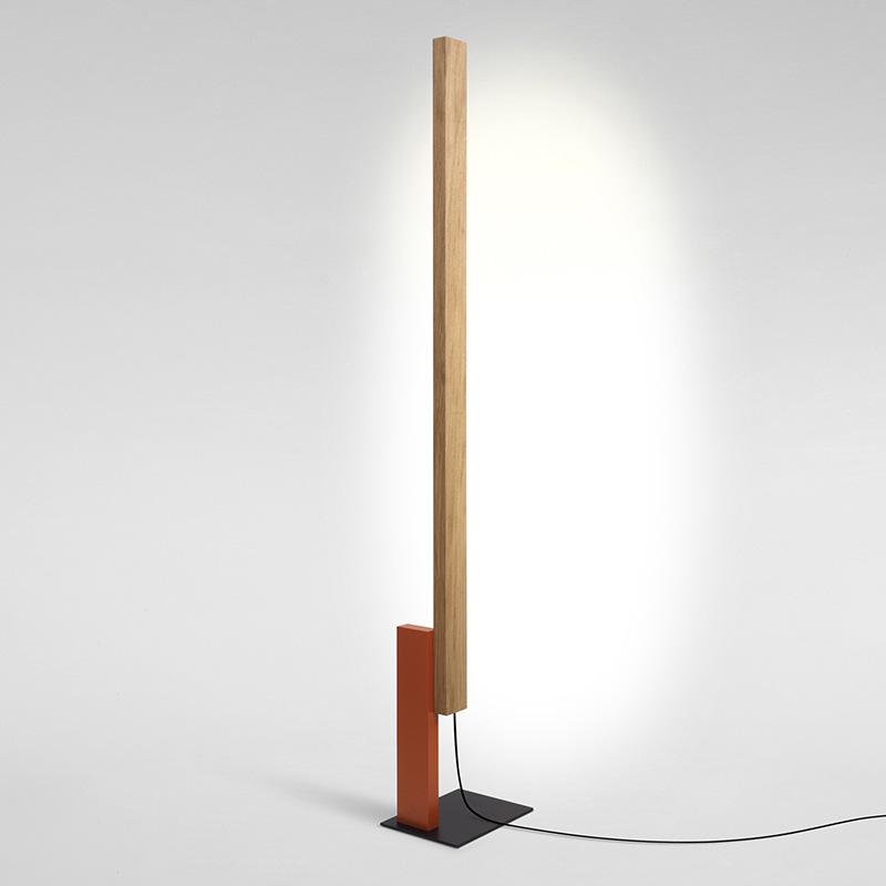nordic living room sofa atmosphere solid wood vertical floor lamp bedroom showroom designer minimalist artistic floor lamp