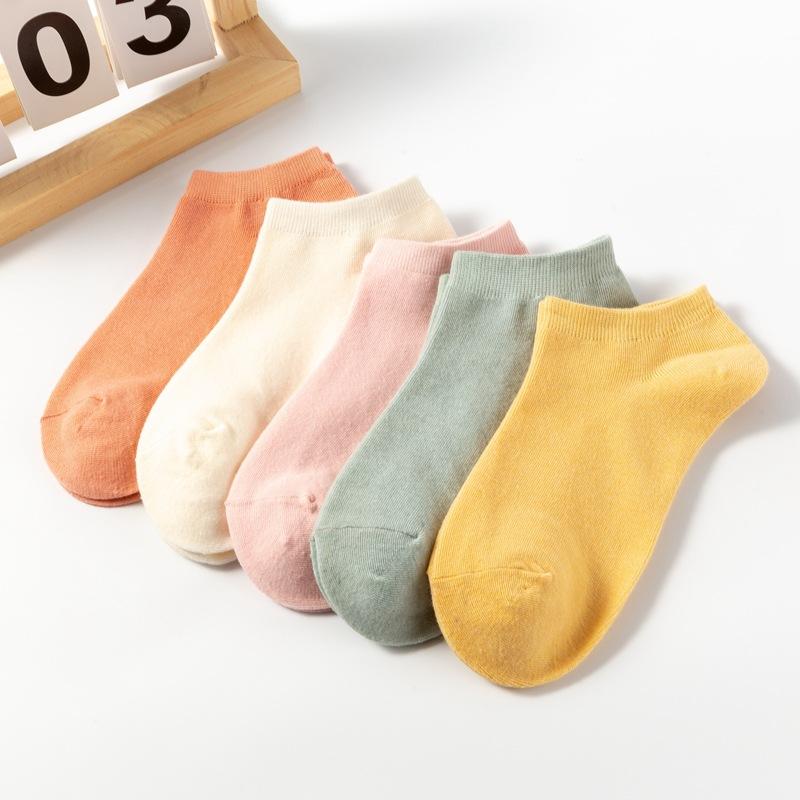 socks factory wholesale socks women's socks spring summer sweat absorbing breathable thin summer shallow mouth women's low-cut liners socks
