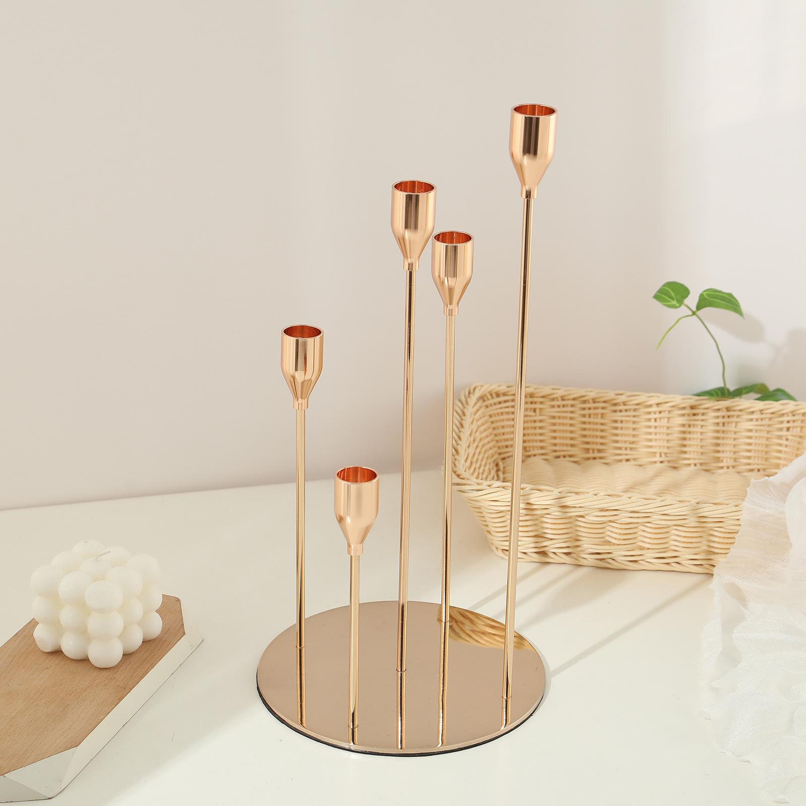cross-border creative wrought iron candlestick ornaments amazon metal candle holder creative party banquet party supplies