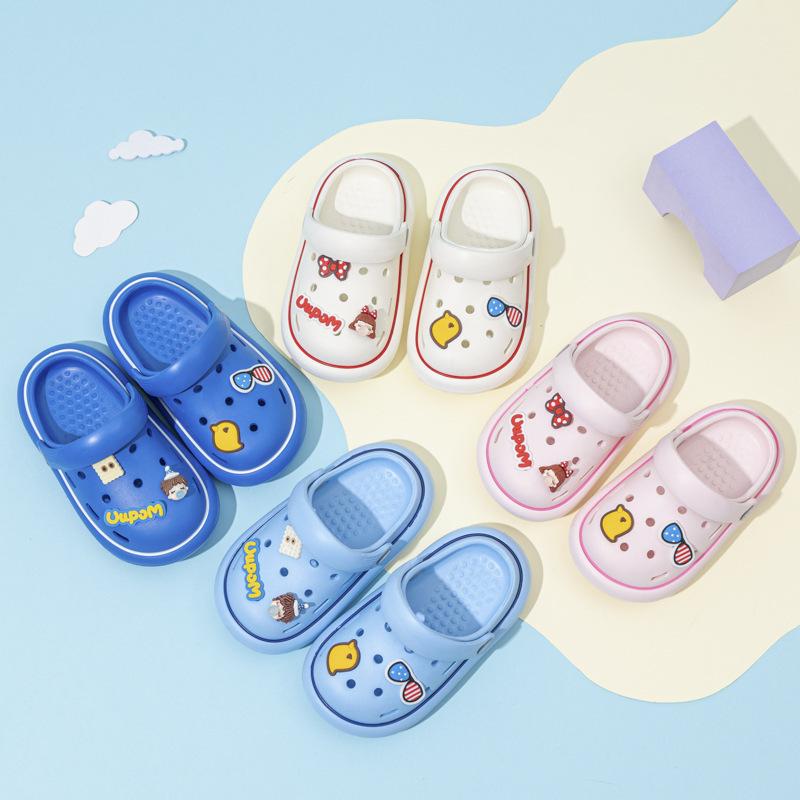 children's eva hole shoes integrated kid's cartoon baby sandals children 1-3 years old children's shoes toddler shoes wholesale