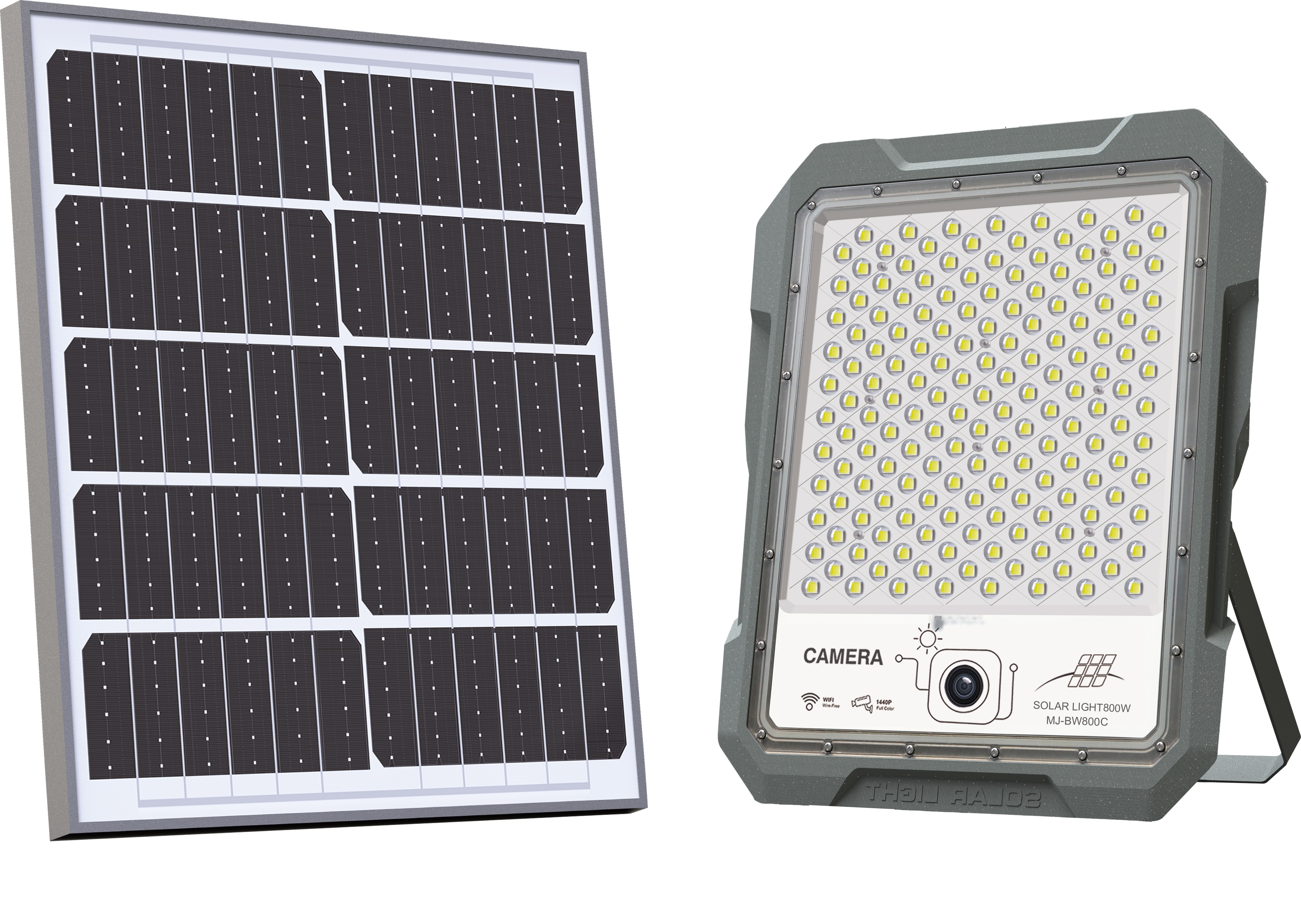太阳能灯户外庭院太阳能投光灯 光学透镜-突破者-监控款详情5