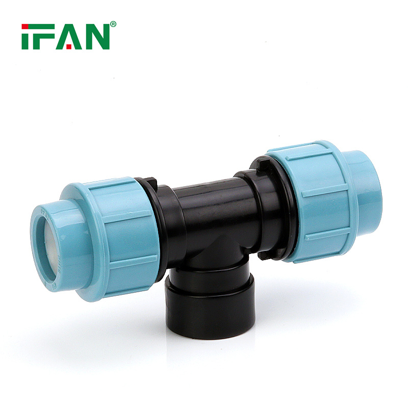 IFAN 601 Poly Quick Connect Female Tee PE PP Pipe Fittings 