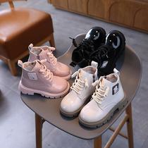2024 autumn fashion children children's shoes girls' pink martin boots all-match children short boots kids' leather boots fashion