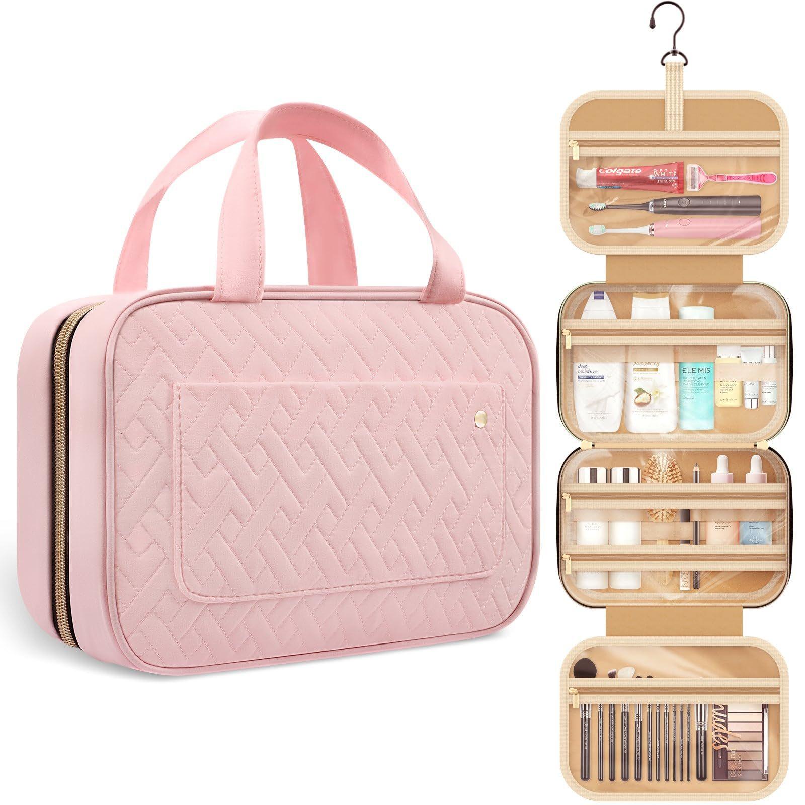 travel toiletry bag portable cosmetic bag travel ladies toiletries bag handbag cosmetic storage bag with hook