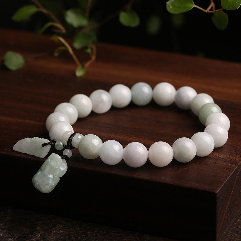 Natural Emerald Bracelet Hanging Bracelet Jade Bracelet Hand Jewelry Couple Diy Bracelet Wholesale