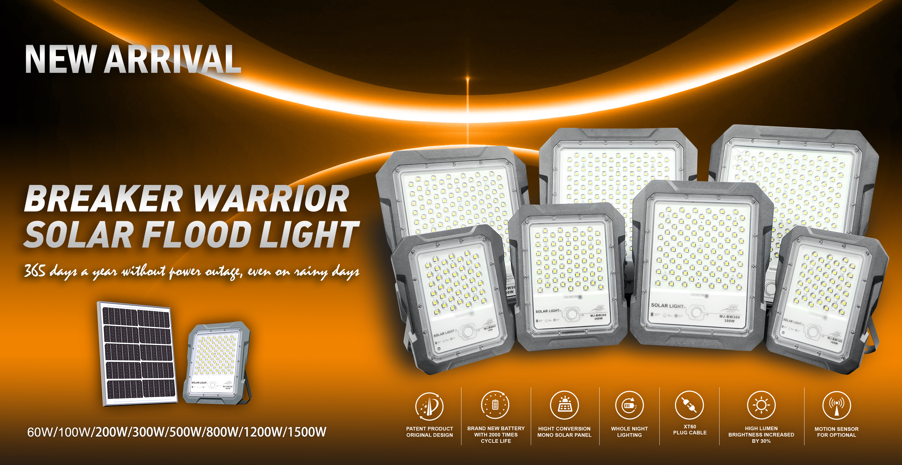 太阳能灯户外庭院太阳能投光灯 光学透镜-突破者详情8