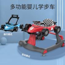 baby walker anti-o-leg multifunctional hand push walker early education music foldable u-shaped walker