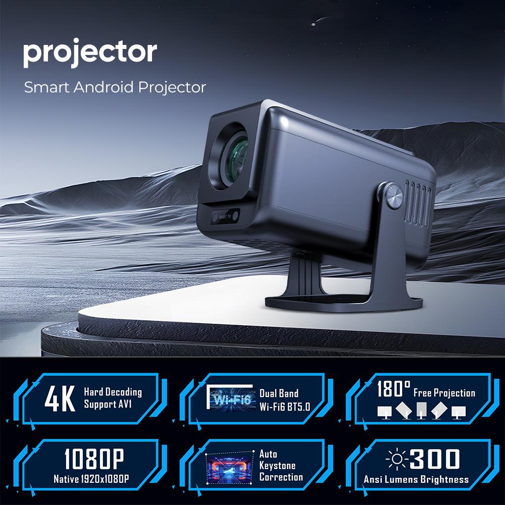 v1 cross-border new arrival android projector cross-border portable projector 4k projector mini smart projector