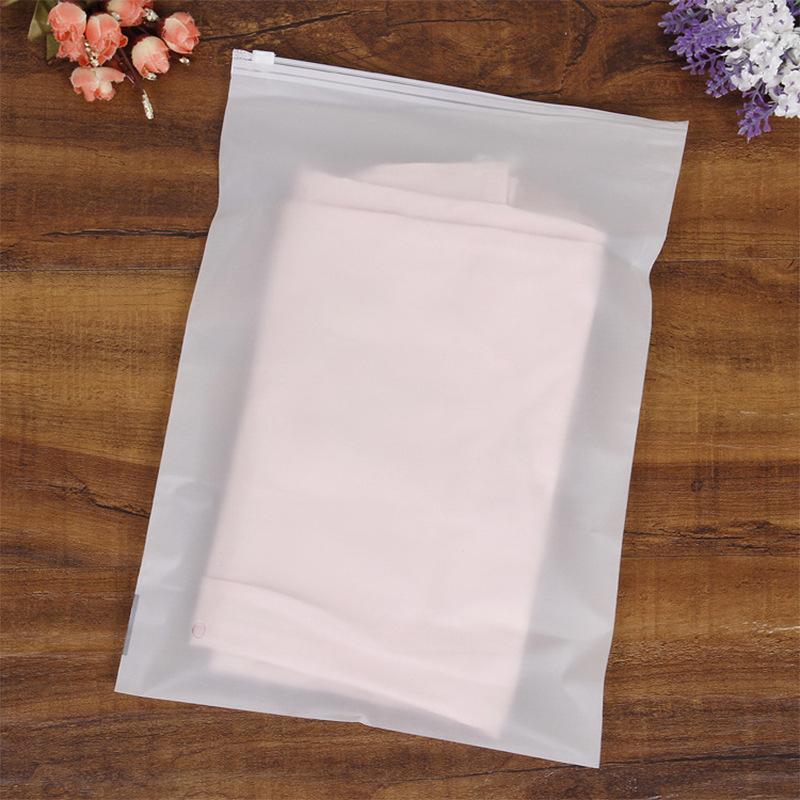 Thickened Pe Packaging Plastic Bag Transparent Zipper Bag Self-Sealing Storage Seal Clip Chain Sealing Packaging