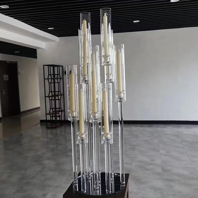 crystal candlestick wedding ceremony layout props crystal wedding planning decoration candlestick crystal wedding scene props foreign trade