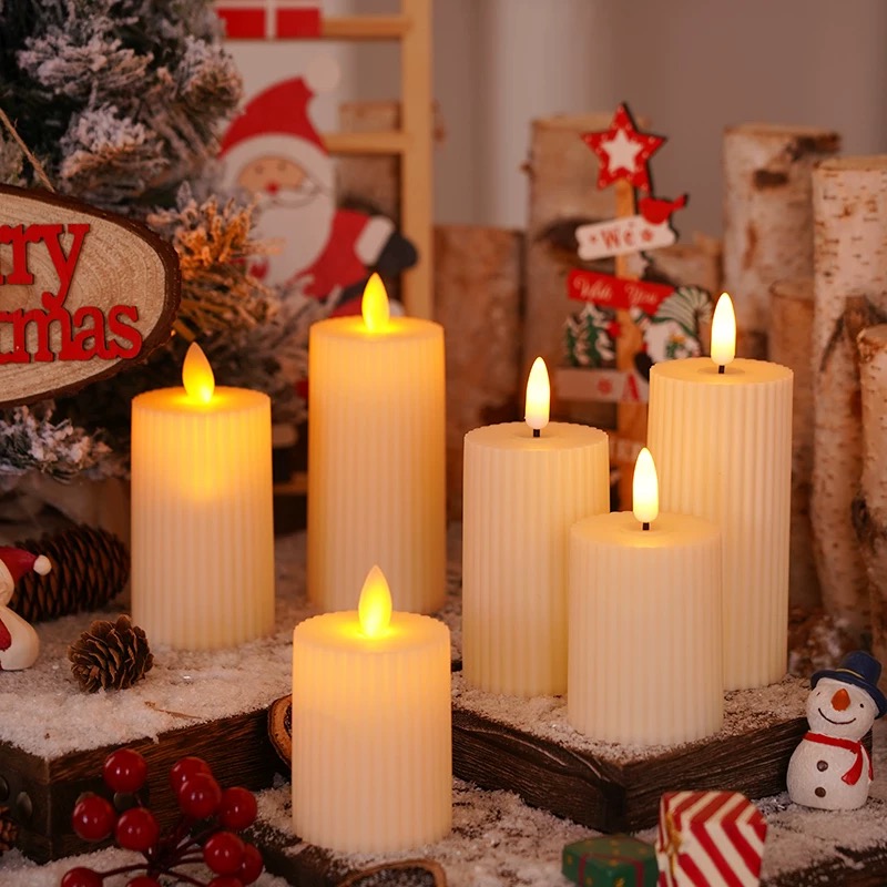 Simulated bullet-shaped long pole LED electronic candles, wedding banquet party decoration, smokeless Christmas birthday decoration candles, scented candles, Christmas tree candles, happy birthday candles, foreign candles, beautiful white candles Application Scenario