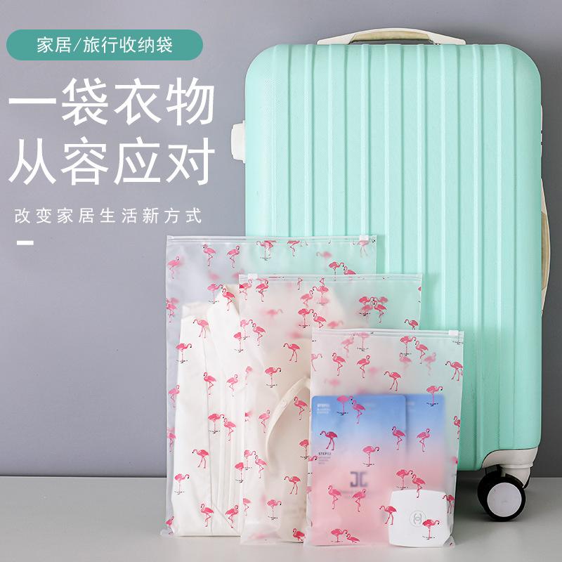 frosted zipper bag self-styled plastic bag clothing buggy bag frosted t-shirt underwear coat & trousers socks packaging bag