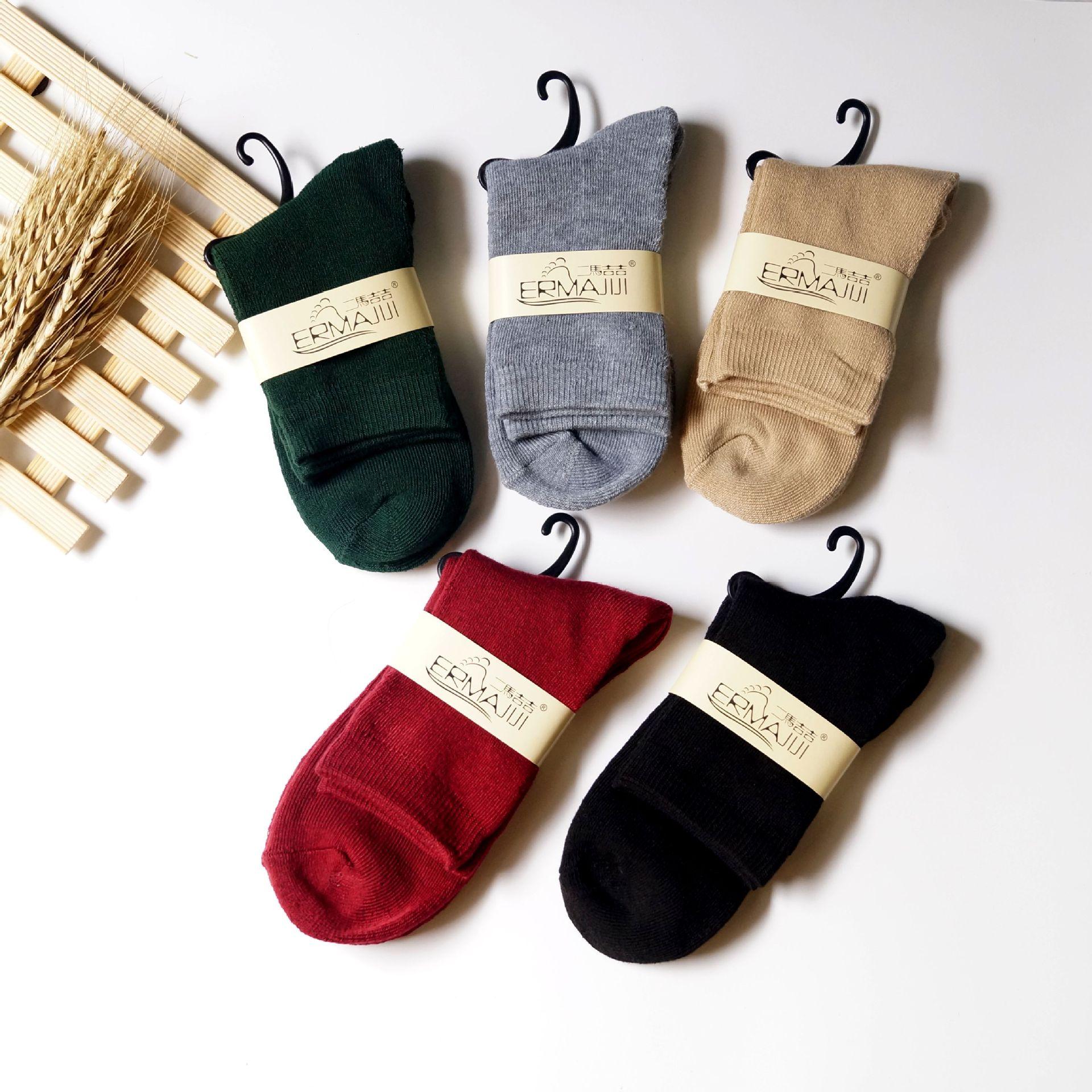 terry-loop hosiery women's autumn and winter thickening tube socks women's socks cotton socks warm women's terry sock factory wholesale stall