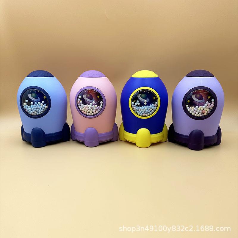 Creative Rocket Piggy Bank Student Password Lock Piggy Bank Children Coin Box Children Gift