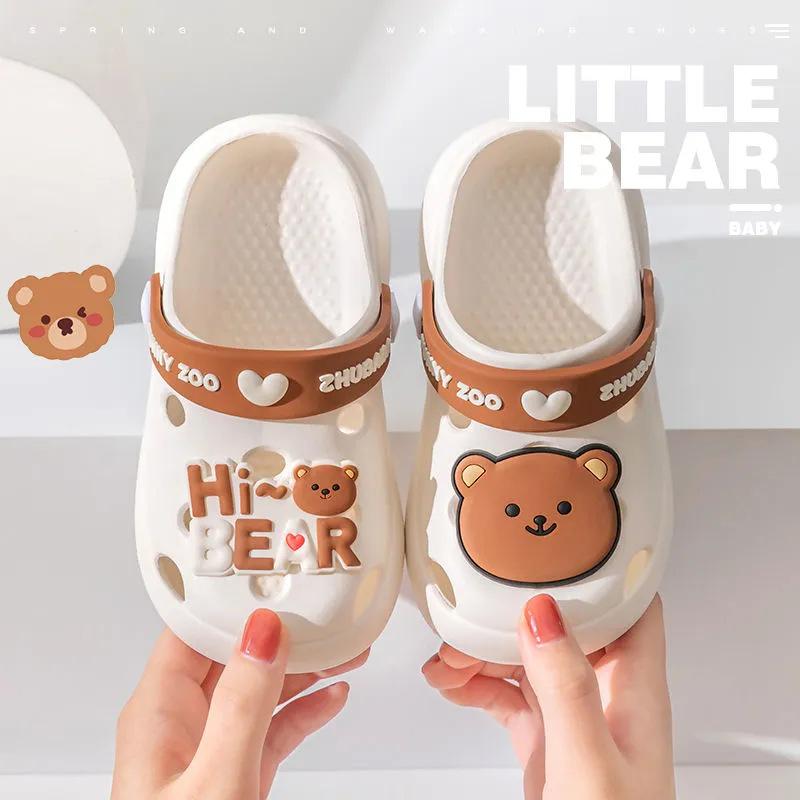 non-slip children's slippers summer boys and girls sandals girls kids baby hole shoes wholesale kids cartoon