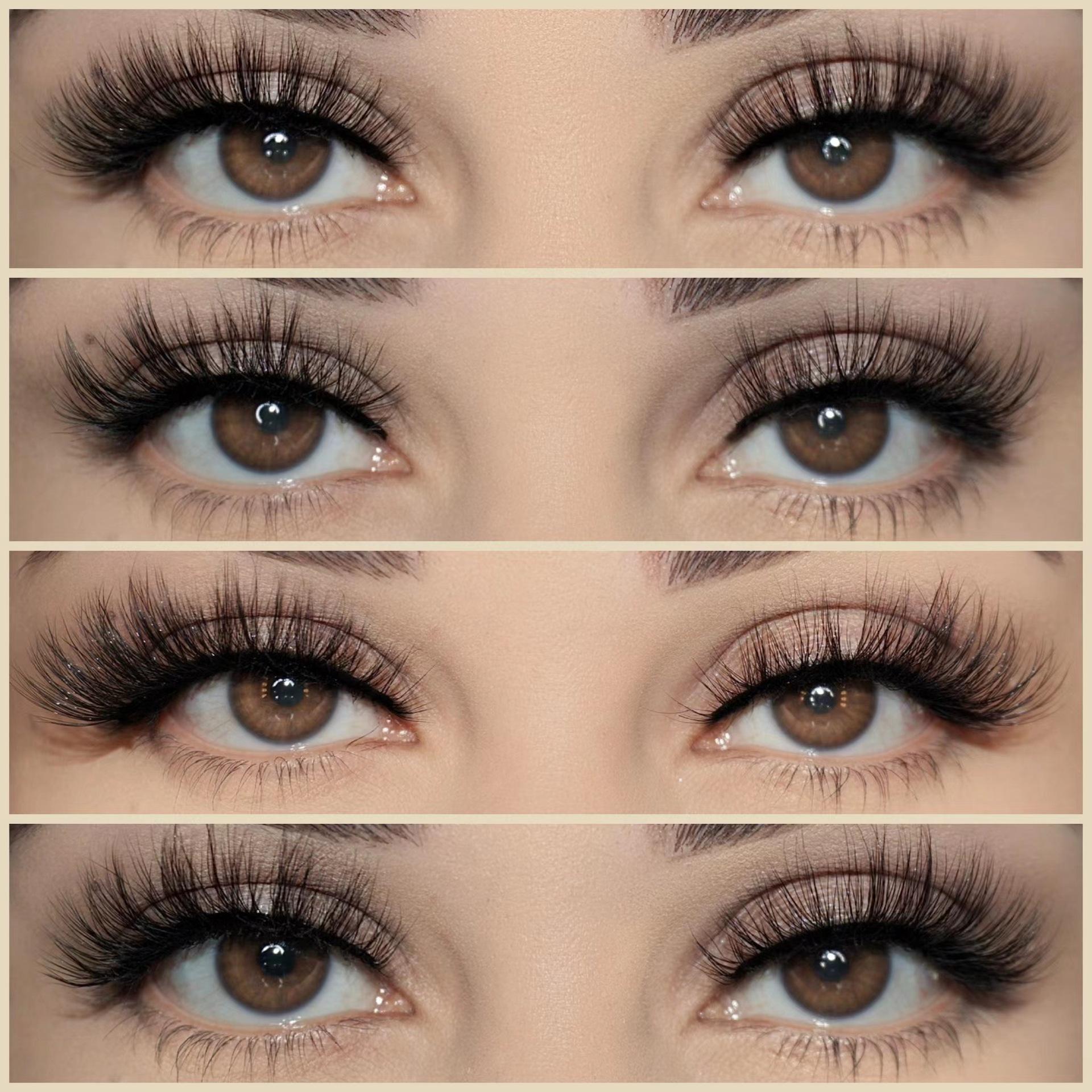 cross-border new short hard stem imitated mink false eyelashes natural soft eyelash pingdu eyelash wholesale