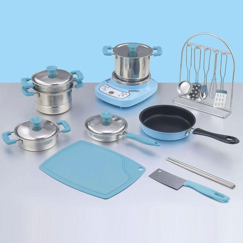 304 Stainless Steel Mini Kitchenware Small Children's Kitchen Real Cooking Set Cooking Real Version Gift Printable Logo