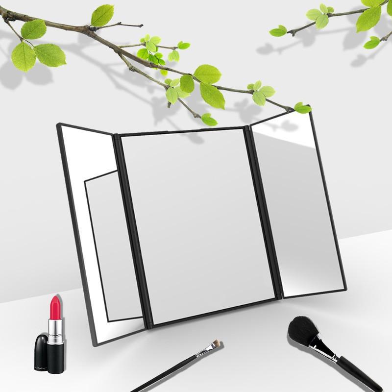 Factory Tri-Fold Mirror Makeup Mirror Portable Folding Mirror DIY Makeup Small Mirror HD Handheld Mirror Portable Folding Mirror Folding Mirror