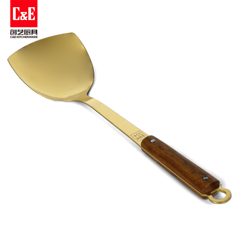 C&E Creative Stainless Steel new light luxury soup spoons, stir-frying spatulas, kitchenware for home use pic 5