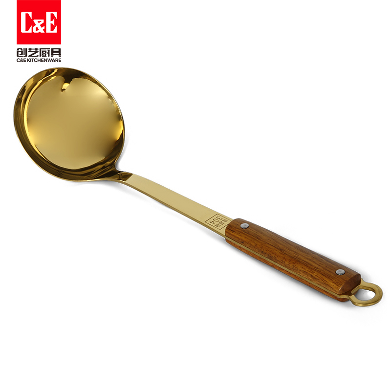 C&E Creative Stainless Steel new light luxury soup spoons, stir-frying spatulas, kitchenware for home use Application Scenario