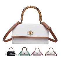 women's bag fashion women's bag shoulder bag underarm bag square trendy ladies bag stitching bamboo handbag women's bag wholesale