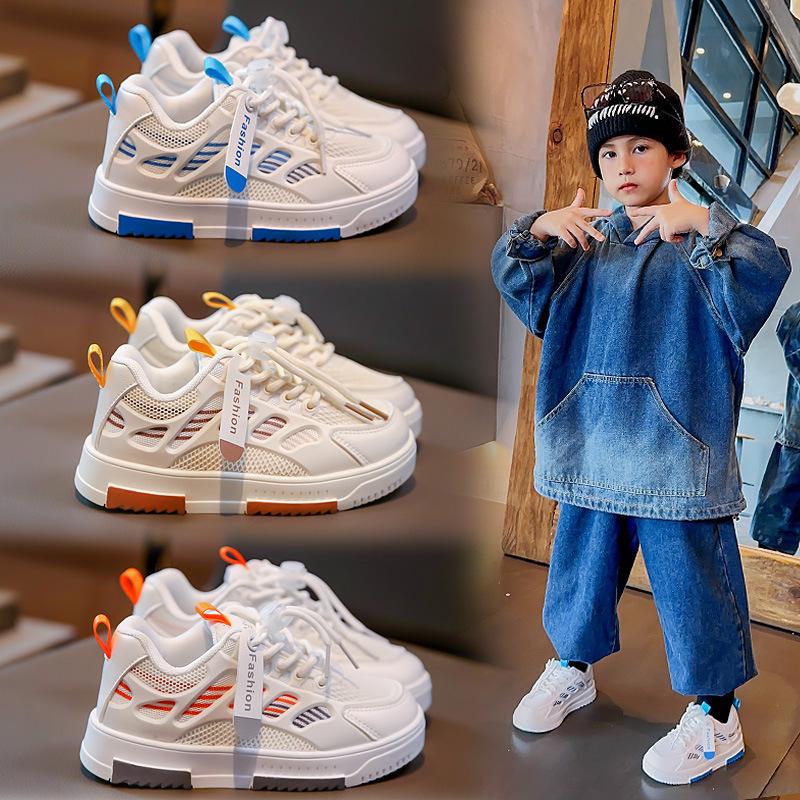 children's sneakers new 2024 autumn comfortable fashion breathable boys and girls pumps casual shoes kids' shoes for student