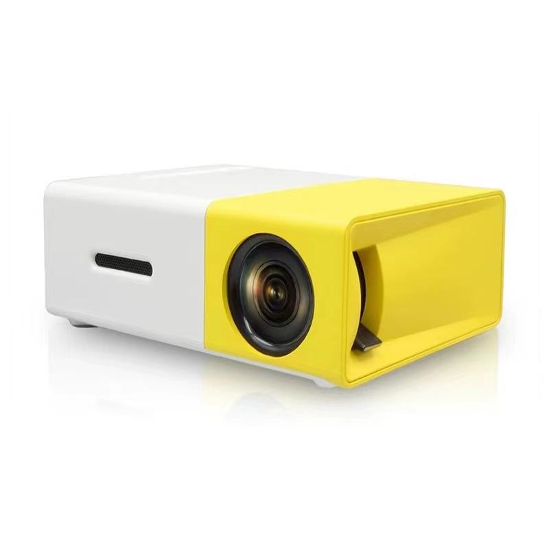 2024 Hot Yellow White Yg300 Mini Projector Home Led Portable Small Projector High