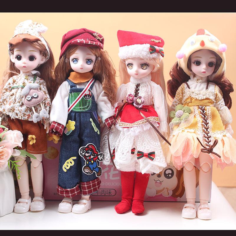 new 30cm music doll dress-up constant tide confused barbie doll gift set lolita girl gift wholesale