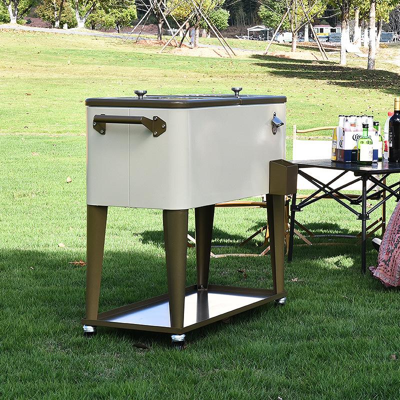 Outdoor Incubator Camping Mini Car Fridge Commercial Stall Ice Bucket Fish Storage Cooler Box Coca-Cola Pull Rod Trolley