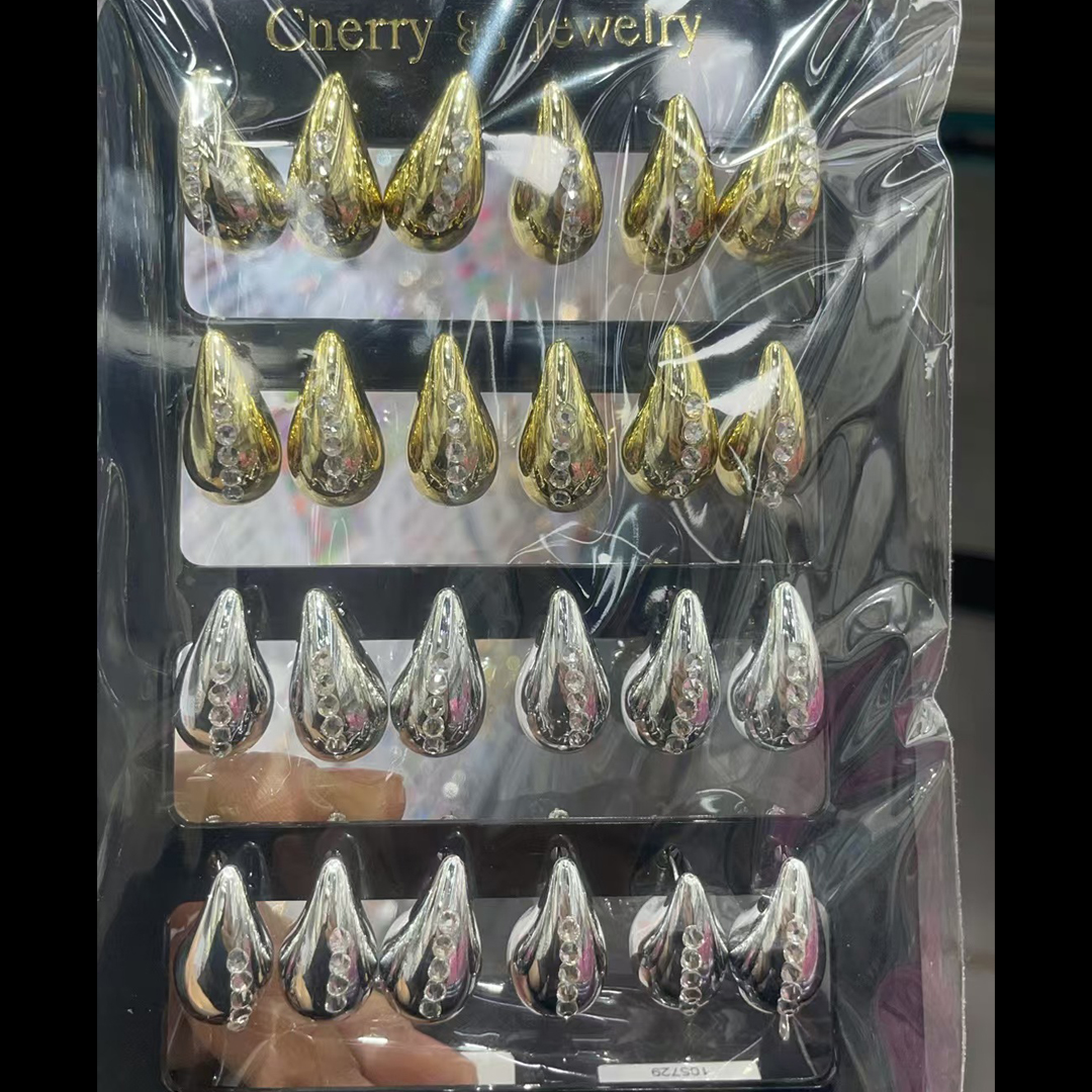 饰品/耳饰/耳环/玻璃耳环/不锈钢耳环细节图