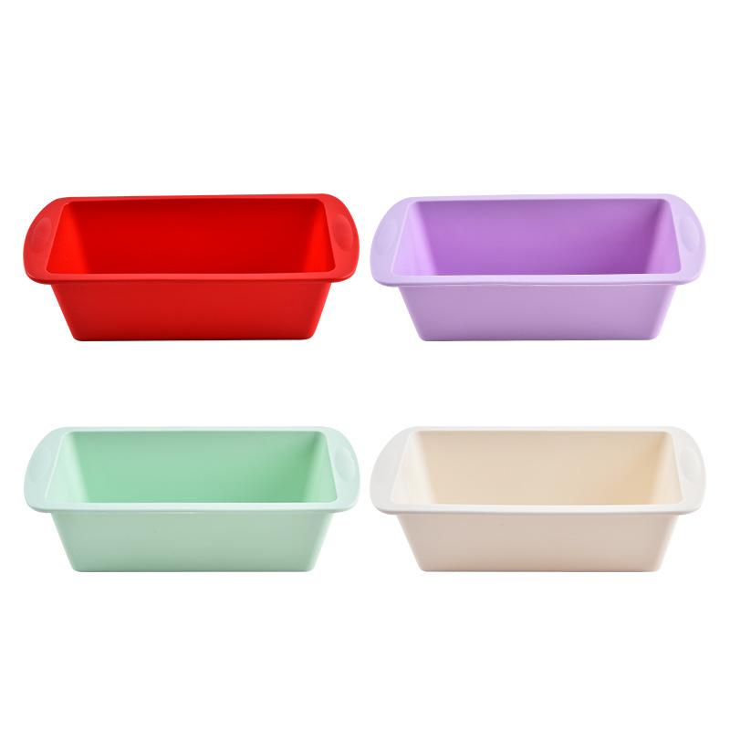 in stock silicone cake mold diy baking tool silicone rectangle toast mold strip bread cake mold Item Picture