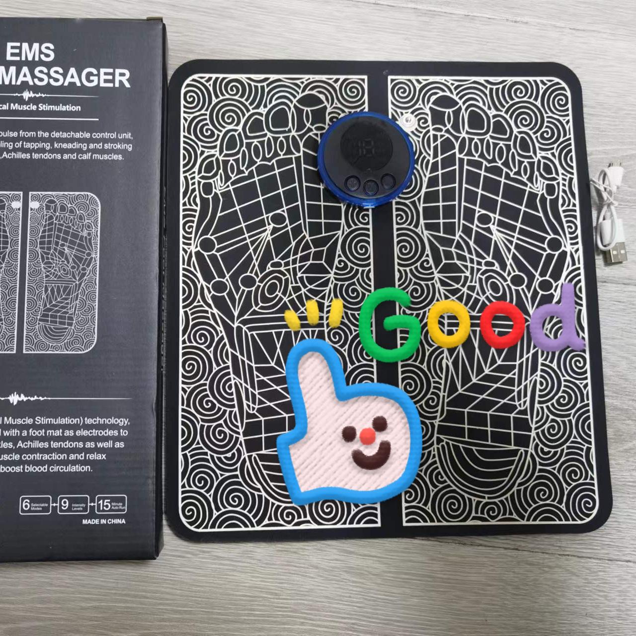 Portable Pulse Foot Massage Instrument EMS foot Massage Pad Massager Foot Massage Machine Sole Foot Massage Pad