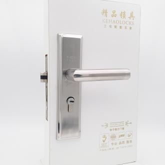 不锈钢室内门锁 木门锁具 不锈钢卧室门把手锁 室内木门锁详情2
