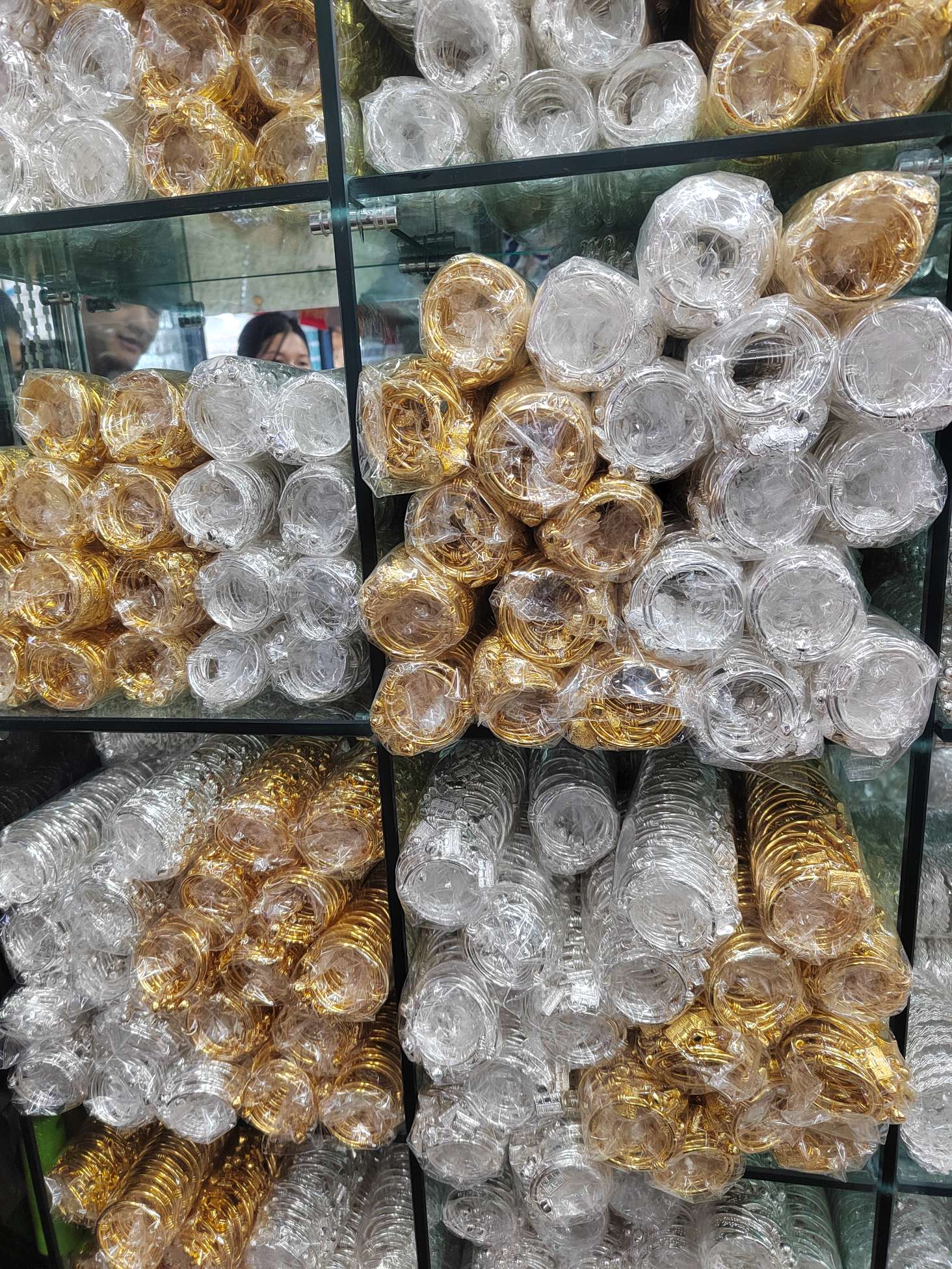 沙金景泰蓝玉手镯 精致手链 手饰饰品 玉石手镯 高档手镯礼物 轻奢手饰首饰详情图2